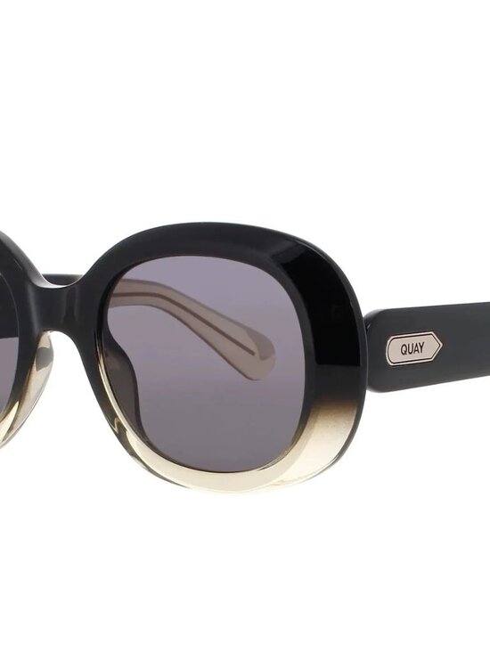 QUAY Women\'s IMPROMPTU NO-NS-2328 Black Yellow Frame/Smoke Lenses Sunglasses